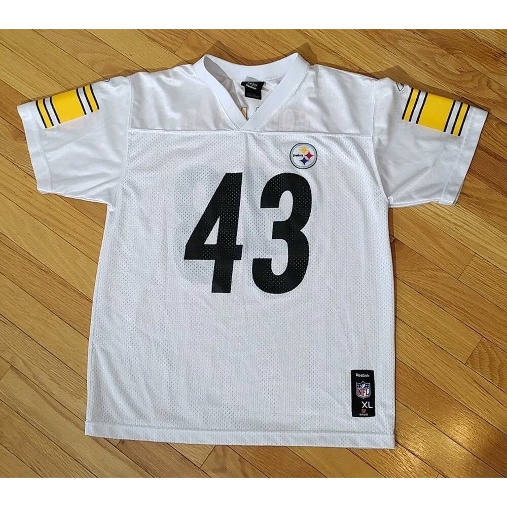 Pittsburgh Steelers Troy Polamalu Jersey Youth size XL 18-20 Boys Kids Football